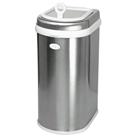 UPC: 0698904109013 | Ubbi Pet Waste Pail  Cat Litter Disposal System  Odor Locking  Chrome