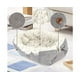 thumbnail image 4 of Cama para gatos semicerrada, redonda, ovalada, sencilla, de forro polar, tipo cueva, para perros y gatos., 4 of 5