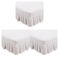 thumbnail image 3 of Toystoory Hogar De Cama Elegante Y Fácil De Limpiar Fácil De Limpiar Alrededor De La Cenefa De La Cama Sábana Blanca US-Queen60*80in Type1 NO1, 3 of 6