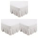 thumbnail image 1 of Bearachild Faldón de cama duradero y elegante para las necesidades de decoración del hogar Faldones de cama elegantes Blanco US-Queen60*80in Type1 NO1, 1 of 6