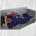 thumbnail image 6 of Snail Soft Flannel Fleece Throw Blanket, I Love You are My Home Theme with Blooms Valentine's Hearts Love, Cozy Plush for Indoor and Outdoor Use, 50" x 60", Dark Pink Indigo, by Ambesonne, 6 of 6