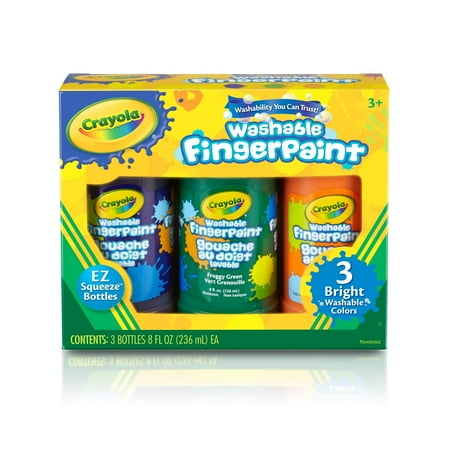 UPC: 0071662213114 | Crayola Washable Fingerpaint Set  Toddler School Supplies  Preschool Supplies  3 Bright Colors  Child