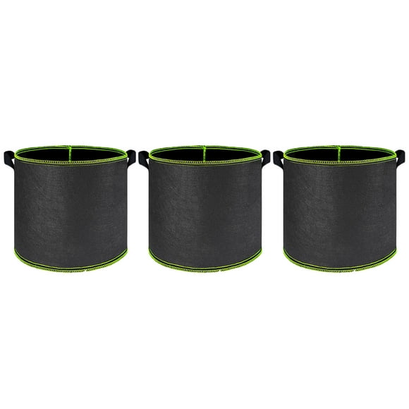 Typpkmm Vegetable/Flower/Plant Grow Bags with 2/3/5/7/ Thickened Non-Woven Grow 10 Gallon