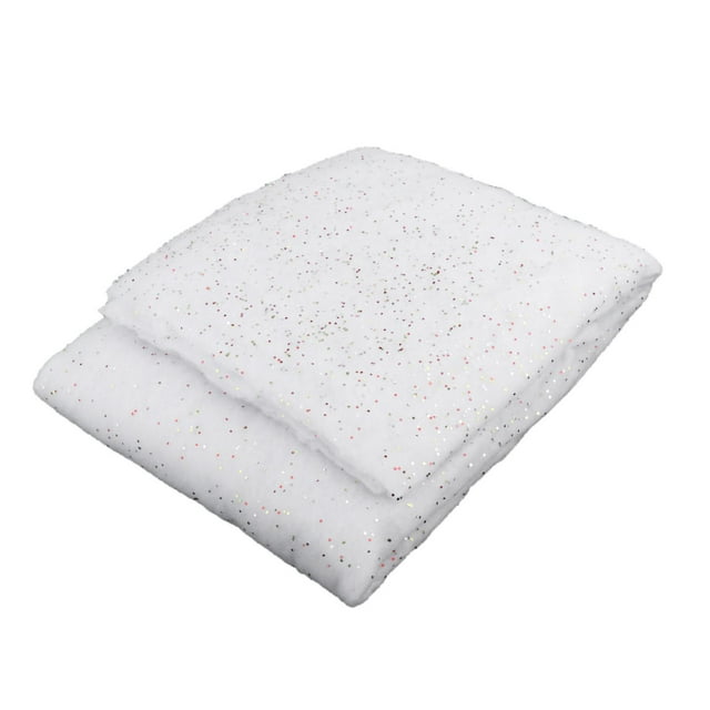 Christmas Snow Blanket Glittered Drape Winter Faux Snow Artificial Snow for Home 90x230cm