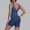 Blue, variant on Rove Studio Women's 2-Piece Yoga Outfit, V-Back Crop Tank & High Waist Biker Shorts, Breathable Workout Set with Yoga Pants Blue M