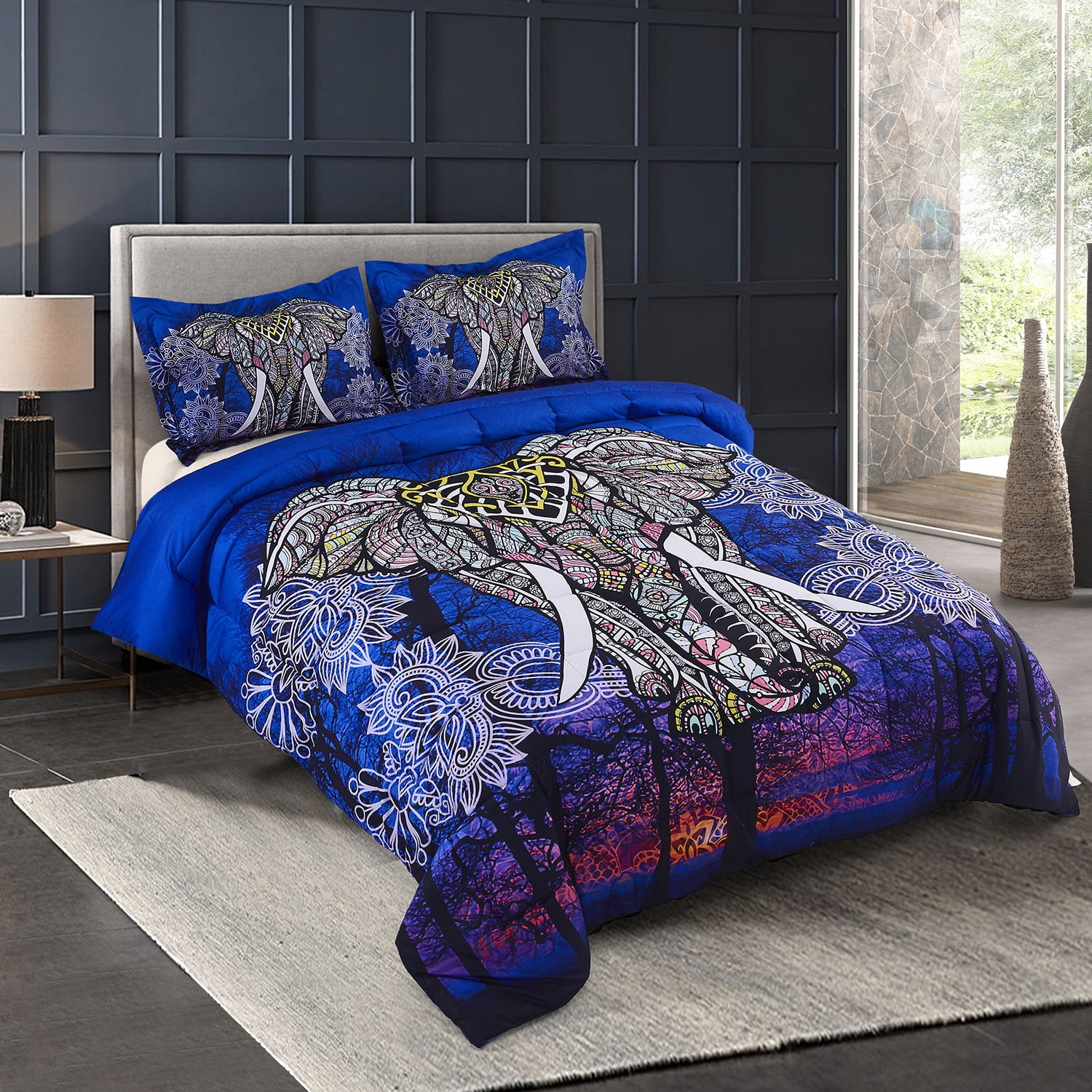 3d Bedding Set 3 Piece Queen Size, Animal Print Comforter Sets For King Size Bed