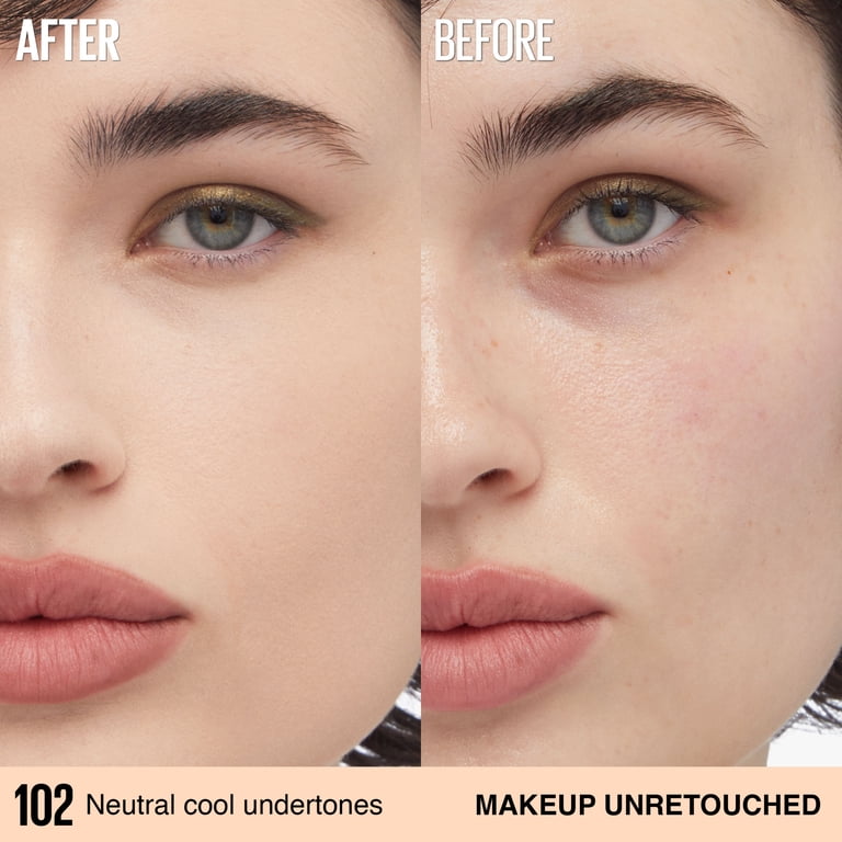 Maybelline Super Stay Lumi-Matte Foundation Makeup, 102, 1 fl oz