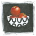 thumbnail image 3 of Zarris, Chariklia 12x12 Black Modern Framed Museum Art Print Titled - Apples in Bowl, 3 of 5