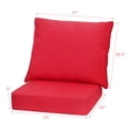 thumbnail image 2 of Spaco Indoor Chair Cushions for Dining Chairs, Deep Seat Chair Cushion Pads Set with Rope Belts for Indoor and Outdoor-Red, 2 of 7
