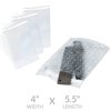 "100 Bubble Out Bags 4x5.5"" - #1 Wrap Pouches Envelopes Self-Sealing"