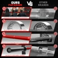 thumbnail image 4 of ROALW Olympic Barbell, 2-inch Weight Bar for Strength Training. 7ft Olympic Bar, 1000lb Plus Capacity, Chrome/Zinc Plating, knurled Grip for Bench Press Deadlift Squat, Red, 4 of 8