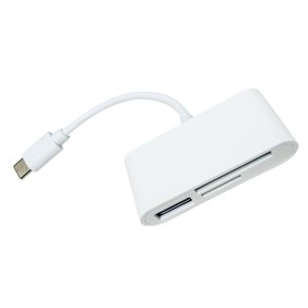 3 Slot Card Reader Memory Card Adapter USB C to TF Card Reader for Camera Phone Laptop Computer Memory Card Reader