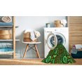 thumbnail image 2 of Ahgly Company Machine Washable Indoor Rectangle Transitional Dark Forest Green Area Rugs, 7' x 10', 2 of 7