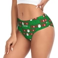 thumbnail image 2 of Fotbe Cute Santa And Ho Ho Ho Calzones Estampados para Mujer – Ropa Interior de Algodón, Cómoda, Suave y Elástica-Large, 2 of 6