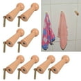 thumbnail image 2 of SDFGTstore Pack of 10 Solid Wood Hanging Hook for Towels and Coat In Bathroom or Bedroom, 2 of 14