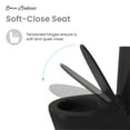 thumbnail image 4 of Dreux One Piece Elongated Toilet Left Side Flush in Matte Black 1.28 GPF, 4 of 14