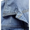 thumbnail image 3 of Women's Bride Casual Jean Jacket Distressed Ripped Denim Jacket Coat With Pockets, 3 of 5