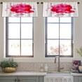 thumbnail image 3 of LALILO Kitchen Curtain Valance Colorful Watercolor Grunge Rod Pocket Window Curtain 52"x 18" Set of 2, 3 of 5