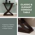 thumbnail image 2 of Pemberly Row Modern Console Table in Espresso Wood Finish, 2 of 7
