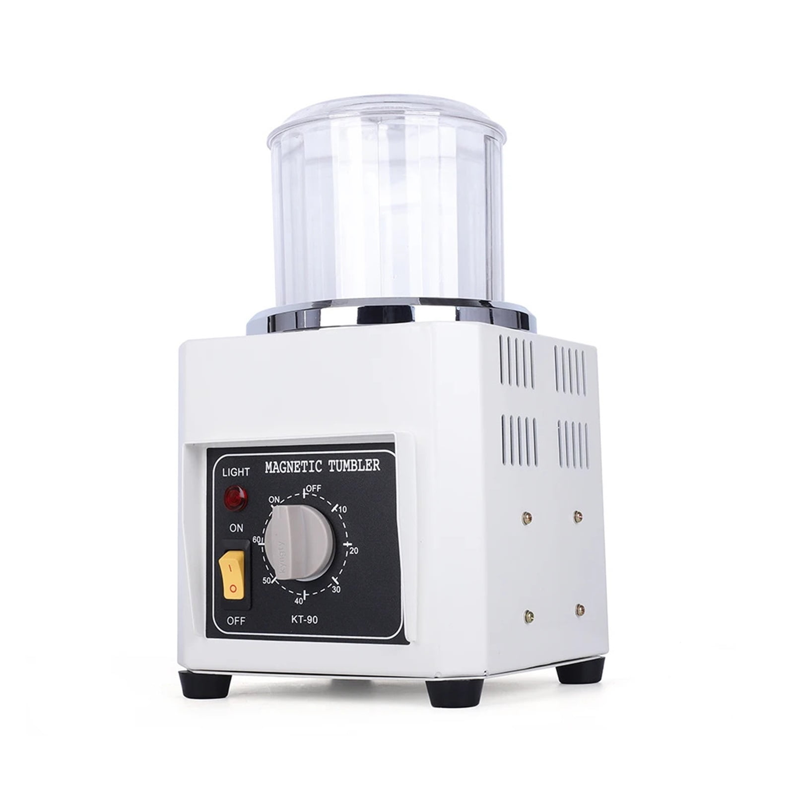 KT-90 Magnetic Polishing Machine, Tumbler AC Mini Diy Jewelry Polisher Finishing Cleaning Tool ,Powerhouse Performance