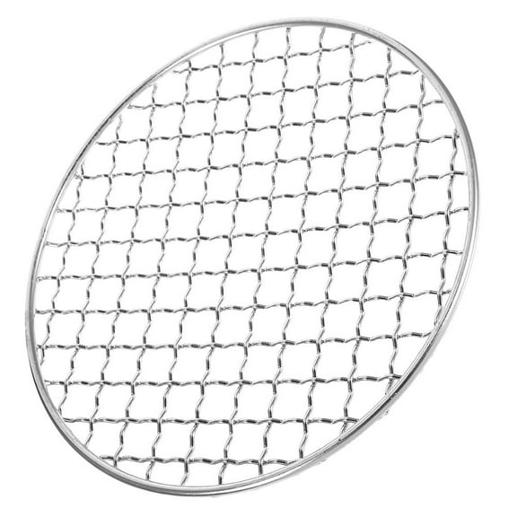 MLINS BBQ Grill Wire Mesh Stainless Steel Round Grate for Roasting for Outdoor Barbecue Portable Barbecue Mesh Mat