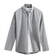thumbnail image 1 of Camisas Vaqueras Para Hombre Manga Larga Camisa hilada transpirable casual arrugada casual de moda para hombre (Grey, 4XL), 1 of 3