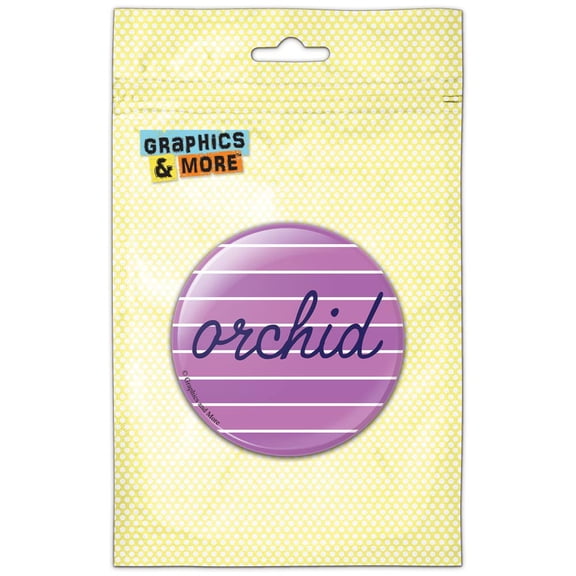Orchid Stripes Pinback Button Pin Badge