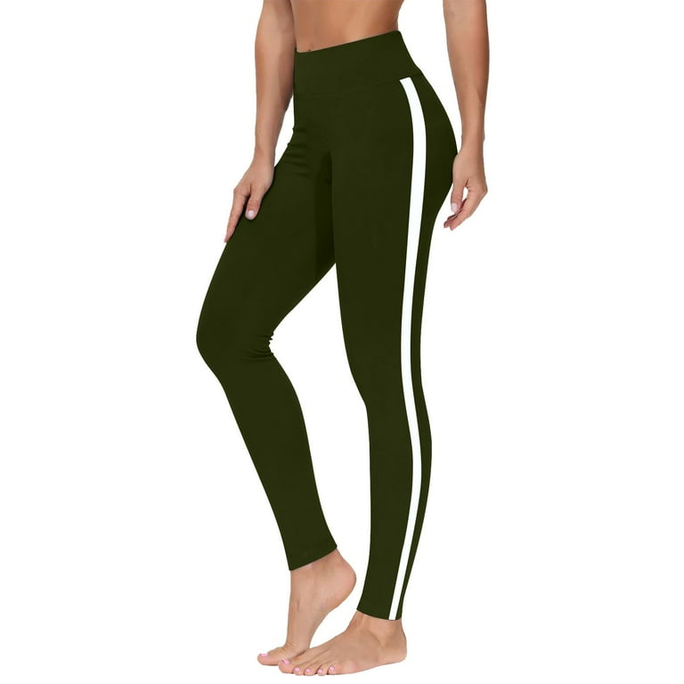 Full Length Pants New High Waisted Leggings for Women Trendy Side