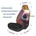 thumbnail image 3 of Balery Adorable Fluffy Bat Funda de Asiento para Auto con Diseño - Cubierta Frontal Suave y Transpirable con Protector Antideslizante- 1 Unidad, 3 of 5