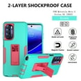 thumbnail image 3 of Xhy Motorola Moto G Stylus 5G 2022 Case with Stand, Military Grade Case with Magnetic Car Mount, Hybrid Hard Case, Motorola G Stylus 5G 2022 Case for Men Women, Green & Rose red, 3 of 7