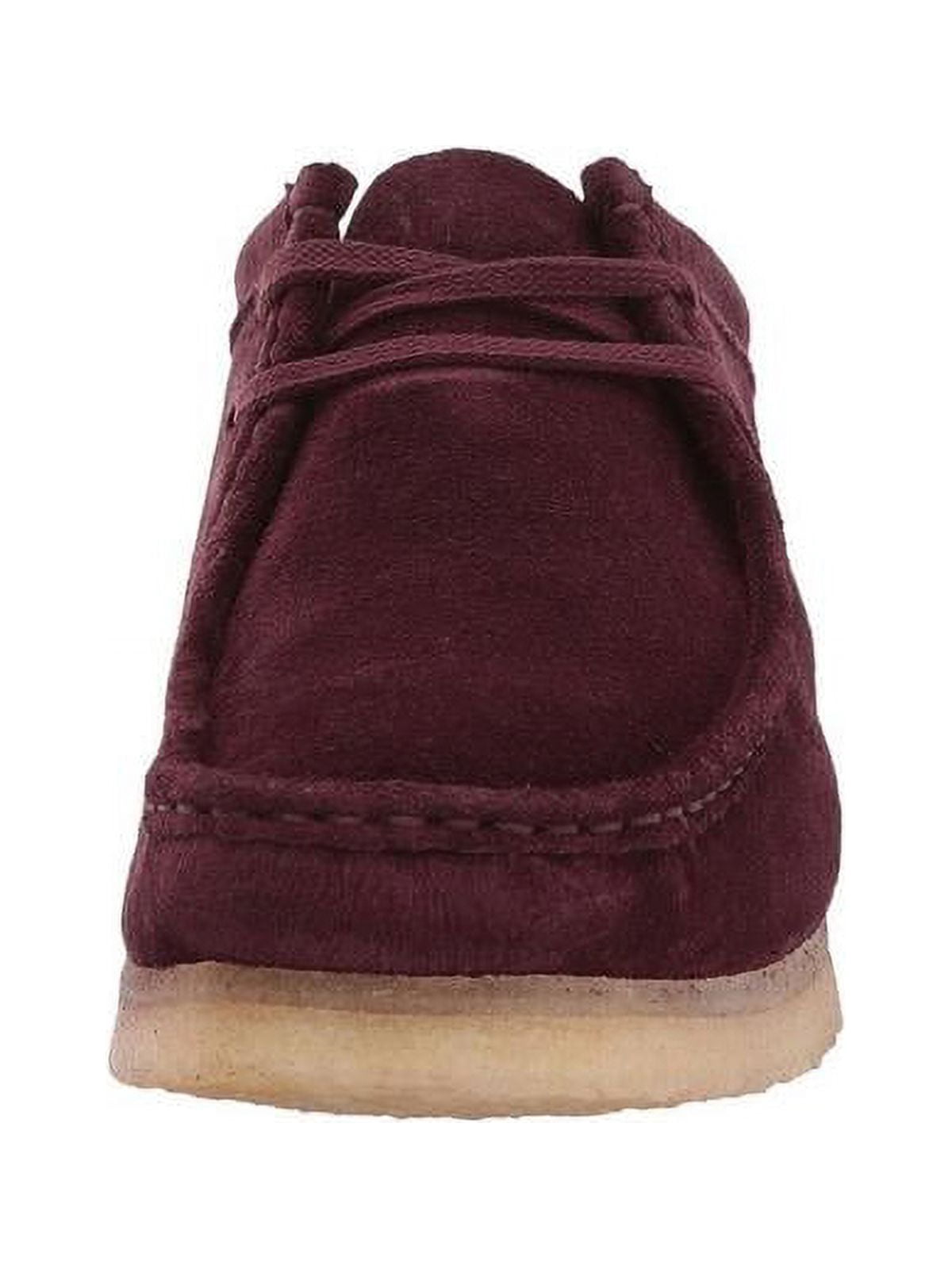 Clarks Men\'s Burgundy Suede Lace-Up Moccasin Loafers CLARKS 26128510 : Men main image 3