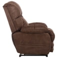 thumbnail image 6 of Catnapper Dixon Oversized Power Lay Flat Recliner in Brown Fabric, 6 of 19