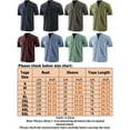 thumbnail image 2 of Frontwalk Men Loose Henley Shirt Plain Short Sleeve Shirts Big and Tall Lightweight Tee Shirt, 2 of 2