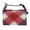 Red White Tartan Pattern, variant on Buckle Handle Insulated Picnic Lunch Bag With Adjustable Strap 7L Capacity Moons Stars Checkered Squares