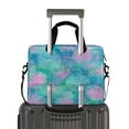thumbnail image 2 of 16" Laptop Briefcase for Work Travel Laptop Shoulder Bag Carrying Handbag Laptop Case Tie-dye Dandelions Pattern, 2 of 8