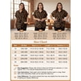 thumbnail image 3 of Cuteduck Womens Plus Size Blouses Leopard Print Button Down Loose Fit Casual Short Sleeve Top 1X-5X, 3 of 8
