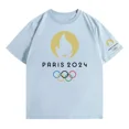 thumbnail image 1 of Camiseta Neutra De Algodón Estampada En Olimpiadas De París, 1 of 5
