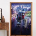 thumbnail image 1 of Cortina para puerta Onward, cortina opaca con estampado de patrón para ventana, cortina divisoria para habitación, tapiz para decoración del hogar, 34" de ancho x 56" de largo, 1 of 7