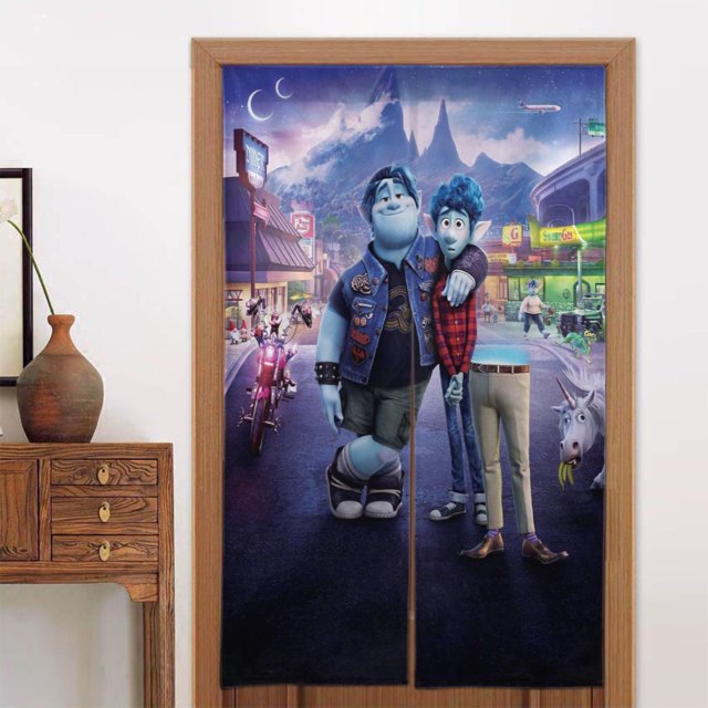 Cortina para puerta Onward, cortina opaca con estampado de patrón para ventana, cortina divisoria para habitación, tapiz para decoración del hogar, 34" de ancho x 56" de largo