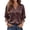 Brown, variant on Satin Button Down Shirts for Women 3/4 Length Sleeve Business Casual Blouses 2026 Summer Tops White S