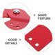 thumbnail image 3 of unbranded Kit De Repuesto Bisagra De Plegable Con Articulado Y Refuerzo Para Uso En Puertas, 3 of 8