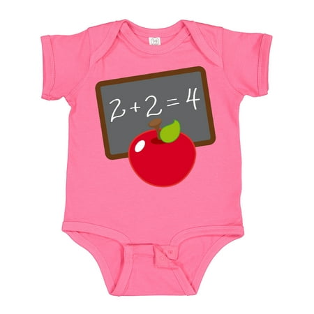 

Inktastic Chalkboard and Apple School Boys or Girls Baby Bodysuit
