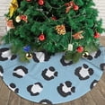 thumbnail image 3 of XMXY Halloween Christmas Tree Skirt, Camouflage Blue Leopard Skin Holiday Party Indoor Decorations Ornaments, 36" Inch, 3 of 9
