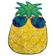 thumbnail image 1 of Serviette de Plage Fantaisie en Forme d'Ananas 100% Polyester. 107cm x 178cm, 1 of 3