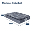 thumbnail image 2 of Colchon Individual Restonic Ortopedico Confort Plus + 2 Almohadas Restonic + Sabanas blancas, 2 of 12