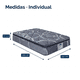 thumbnail image 2 of Colchon Individual Restonic Ortopedico Confort Plus + 2 Almohadas Restonic + Sabanas blancas, 2 of 12