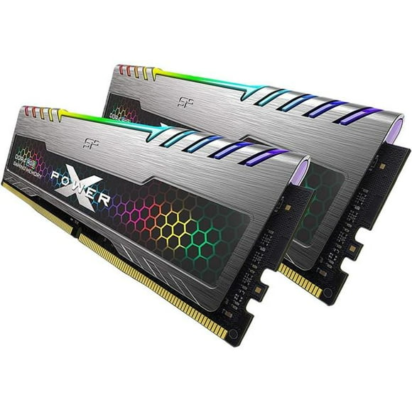Silicon Power SP016GXLZU320BDB 2 x 8GB DDR4 3200 288-Pin XPOWER Turbine RGB DDR4 SDRAM Desktop Memory Model