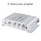 thumbnail image 3 of Altavoz Amplificador EstéReo para Coche, Potencia de Alta Fidelidad, 2,1 Canales, Subwoofer para el Hogar, Salida de Audio, de Audio de 12V, 3 of 7