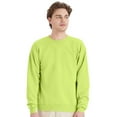 thumbnail image 3 of Hanes High Visibility Safety Sweatshirt for Men’s | Long Sleeve Hi Vis Work Fleece Cozy Safety Green Crewneck Workwear Reflective Sweater 7.8oz 50/50 US Grown Cotton/Polyester, 2 Pack Size – XL, 3 of 5