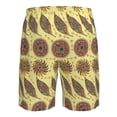 thumbnail image 6 of Kdxio Bohemia Pattern Mens Casual Shorts - Drawstring Summer Beach Sports Shorts for Men, 6 of 9